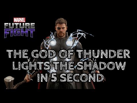 MARVEL Future Fight - Infinity war THOR clears floor 30 in 5 second (shadowland)