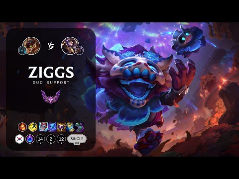 Ziggs Support vs Blitzcrank - KR Master Patch 13.19