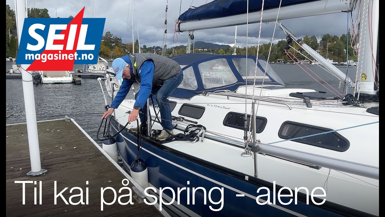 Docking with a spring line - solo