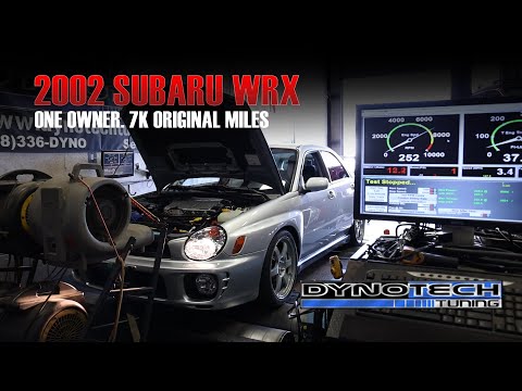 Modified 2002 Subaru Impreza WRX Dyno Test - One Owner - 7k Original Miles - Dynotech Tuning