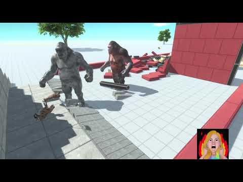 Speed Race Through Blocks Dangerous wild Animals vs Mutant Primates   Animal Revolt Battle Simulator