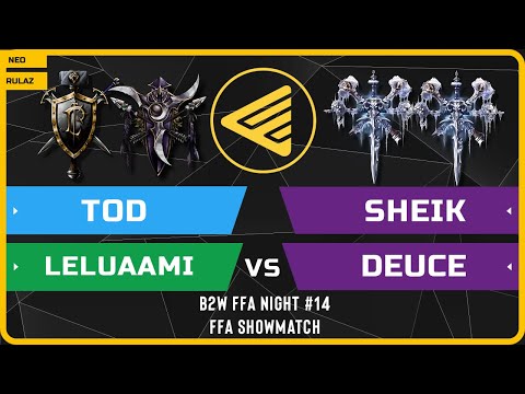 WC3 - B2W FFA Night #14 - ft. ToD, Leluaami, Sheik, Deuce