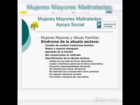 Programa: Mujer Mayor Maltratada. Apoyo Social