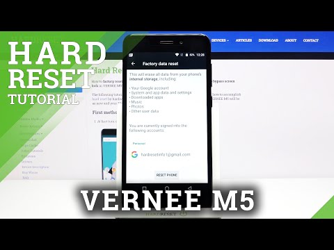 How to Perform Hardreset VERNEE M5 in Settings -  Factory Reset / Erase Data