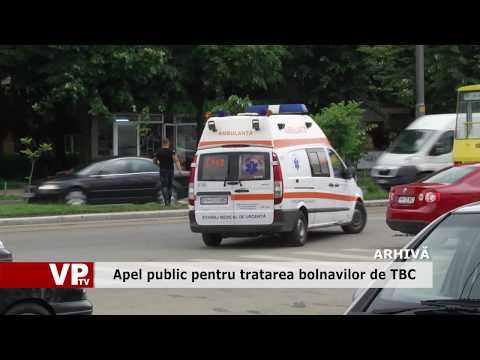 Apel public pentru tratarea bolnavilor de TBC