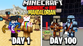 We Survived 100 Days in Star Wars Mandalorian Universe on Minecraft... Here's What Happened