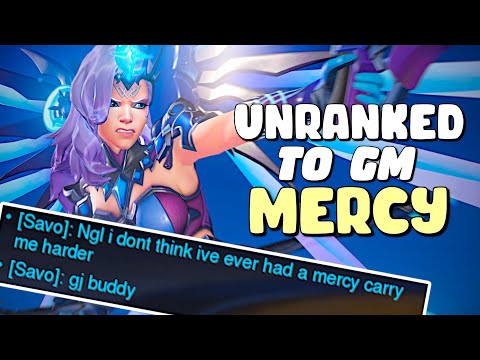 "Mercy Carry" 💎 MERCY Unranked to GM - EP5 (Overwatch)