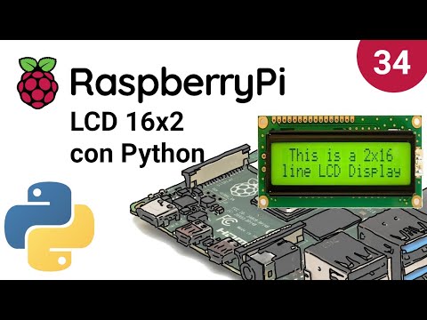 Come pilotare un display LCD 16x2 con python e raspberryPi - Video 34