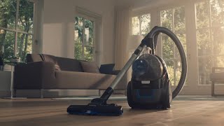 Philips PowerPro Compact Bagless Vacuum Cleaner 1800W PowerCyclone 5, 360W Blue/Black