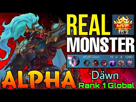 MVP 16,2 Points Alpha Real Monster! - Top 1 Global Alpha by Däwn - Mobile Legends