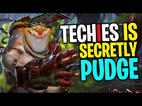 Techies is Secretly Pudge - DotA 2 Funny Moments