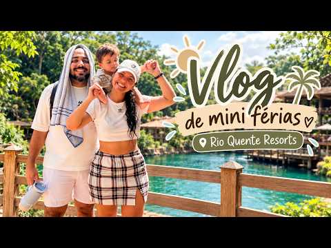 Um dia das nossas mini férias no Rio Quente Resorts 💚 | Vlog em família