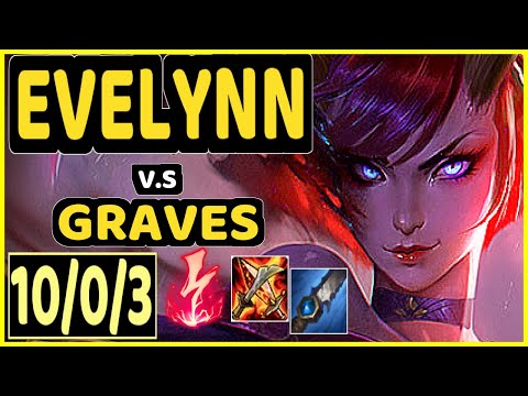 KEIO (EVELYNN) vs GRAVES - 10/0/3 KDA JUNGLE CHALLENGER GAMEPLAY - BR