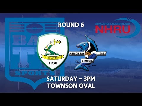 2018 NHRU Round 6 Premier 1 - Merewether Carlton v Nelson Bay Gropers
