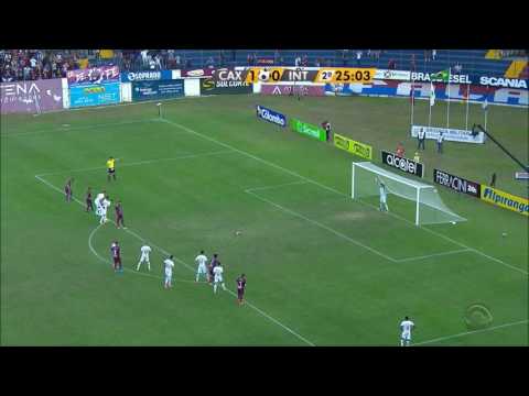 Keiller defende pênalti - Caxias 1x0 Inter - Narração: Marcel Klein