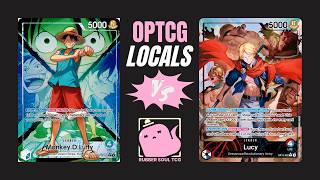 (OP16) OPTCG POV: 🟢🔵Luffy vs 🔴🔵Lucy! Locals Tourney!