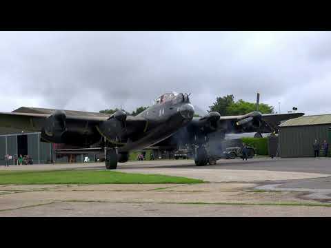 Lancaster NX611 “Just Jane” Engine Start Up at East Kirkby