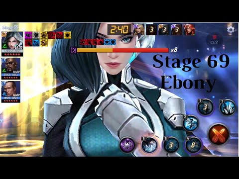 T3 Luna Snow vs Stage 69 Ebony Maw WBU - Marvel Future Fight