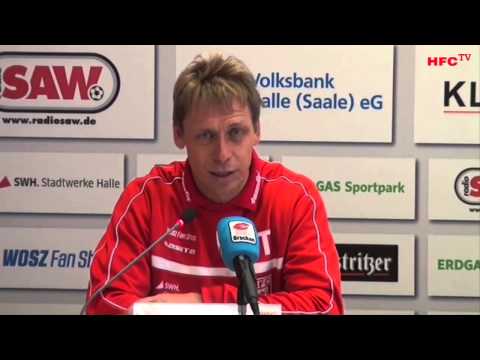 11.ST Pressekonferenz nach dem Spiel Hallescher FC - Chemnitzer FC