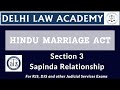 HMA Section 3 Sapinda Relationship Judiciarypreparation Judiciaryexam Judiciary