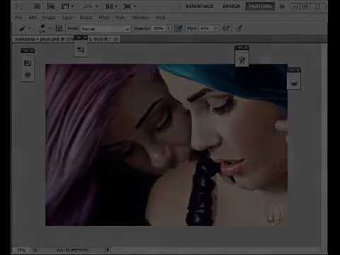 Mendacia & Plum Time Lapse Painting