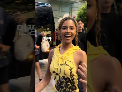 Tyla in Korea TODAY 🇰🇷💫 #tyla #travel #music #youtubeshorts