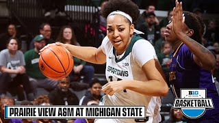 Prairie View A&M at Michigan State | Highlights | Big Ten Women's Basketball | Dec. 20, 2022