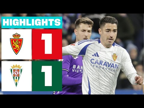 REAL ZARAGOZA 1 - 1 CÓRDOBA CF I HIGHLIGHTS LALIGA HYPERMOTION