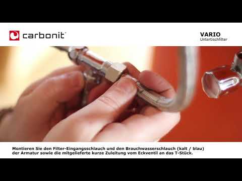 Installation Vario Untertischfilter