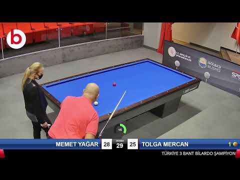 MEMET YAĞAR & TOLGA MERCAN Bilardo Maçı - 2021 TÜRKİYE ŞAMPİYONASI 2.ETAP-9.TUR