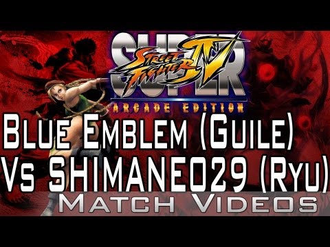 Blue Emblem (Guile) Vs SHIMANE029 (Ryu) SSF4 AE 2012 Match Video 1080p HD Super Street Fighter 4