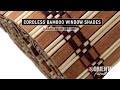 Burnt Bamboo Cordless Window Shade - Two-tone Honey Video