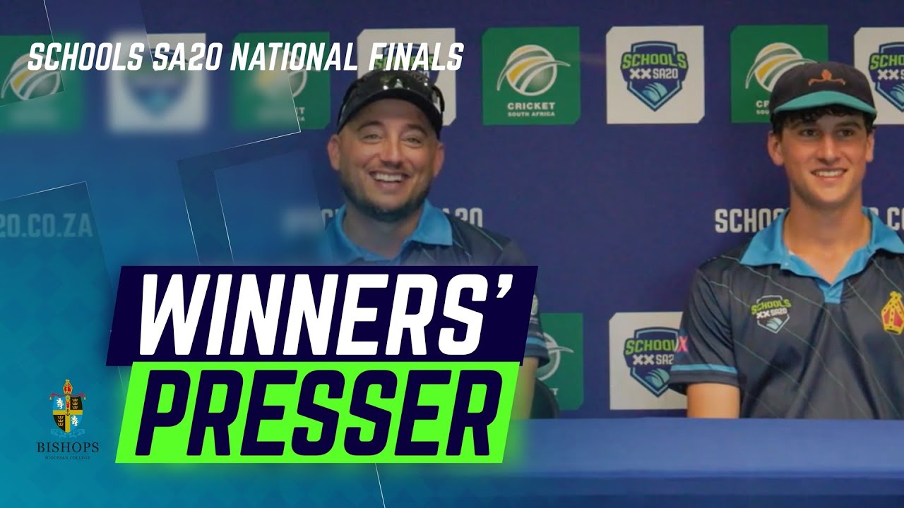 Champions' Presser | James Robb-Quinlan & Visser Gildenhuys - Bishops Diocesan College