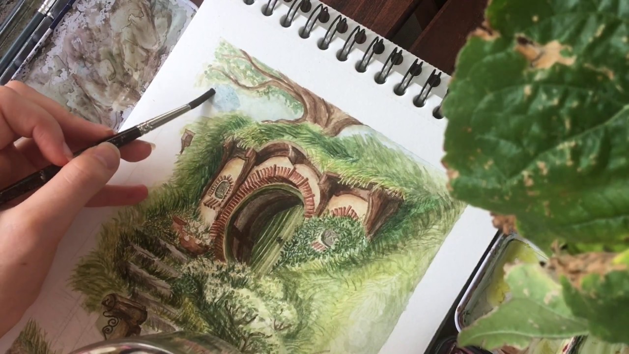 Watercolor painting // THE LORD OF THE RINGS // THE HOBBIT PAINTING