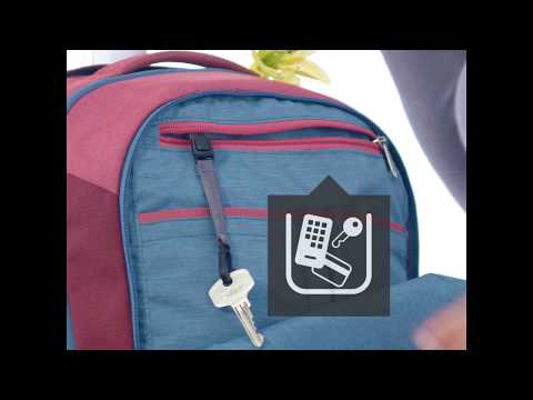 Deuter Giga City backpack 28 l Violetinė video