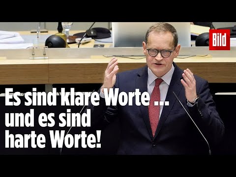 Berlins Bürgermeister Michael Müllers dramatischer Appell an die Menschen