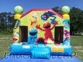 Elmo And Sesame Street Bounce House Cookie Monster Bounce House Sesame Street Theme Party