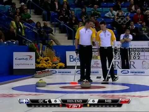 2012 Tim Hortons Brier - Desjardins (QUE) vs. Fowler (MB) - Draw 1