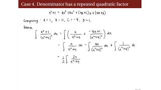 [Math 22] Lec 04 Integration of Rational Functions by Partial Fractions (Part 4 of 4)