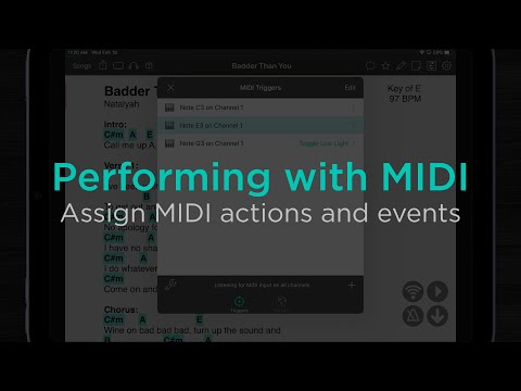 Enabling and Performing with MIDI