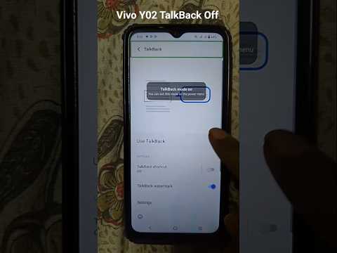 Vivo Y02/Y20 TalkBack Off | How to turn off TalkBack in Vivo Mobile |