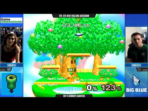 NE Melee Arcadian 4 - bonfire10 (Sheik) vs. BonkCushy (Pikachu) - SSBM WQF