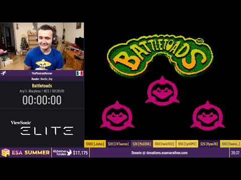 Battletoads [Any% Warpless] by TheMexicanRunner - #ESASummerOnline