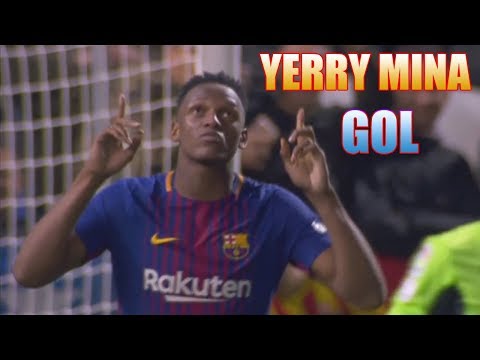 Primer GOL de YERRY MINA con el BARÇA  07/03/2018