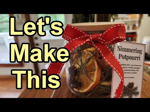 DIY Christmas gift ~ Simmering Pot Potpourri for a warm and cozy home