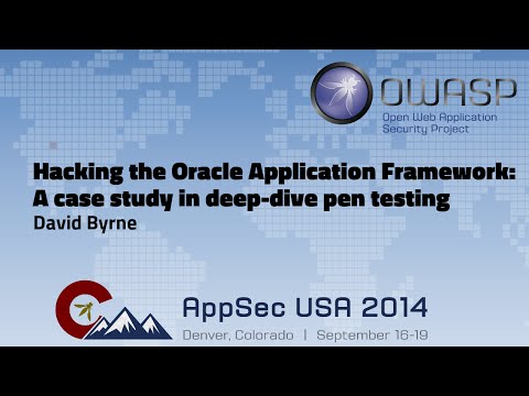 Image thumbnail for talk Hacking the Oracle Application Framework: A case study in deep-dive pen testing