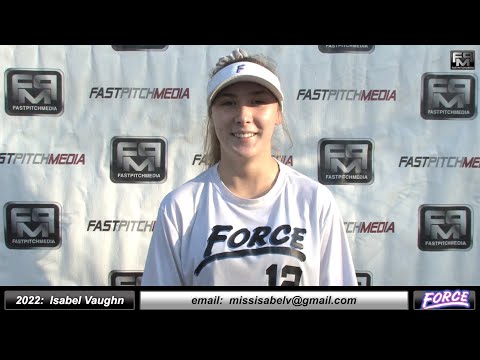 2022 Isabel Elisa Vaughn 4.17 GPA Athletic Shortstop & Outfield Softball Skills Video - Fresno Force