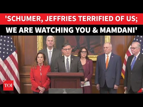 'DON'T SCREW AROUND': Mike Johnson Goes Off Script In Shutdown Presser; Schumer, Jeffries Hammered