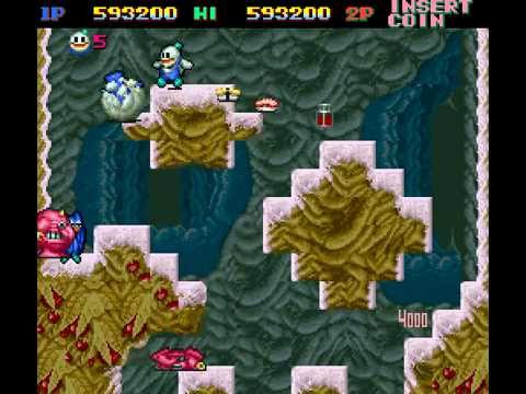 Arcade Longplay [321] Snow Bros. - Nick & Tom