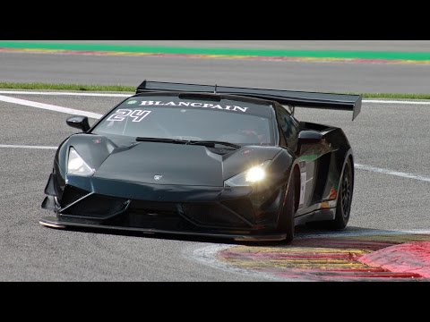 REITER Lamborghini Gallardo GT3 R-EX Sound & Acceleration on track!